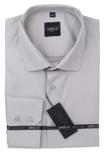 světle šedá jednobarevná košile 