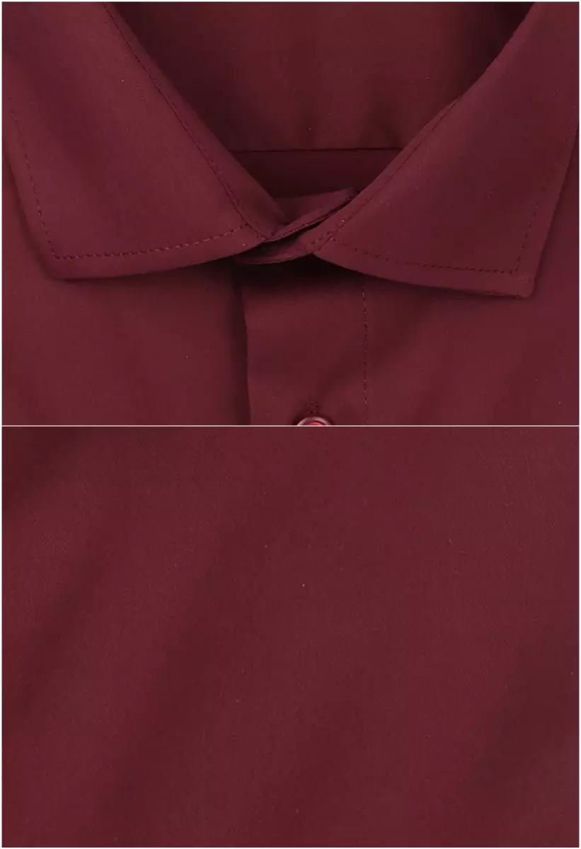 vínová jednobarevná košile 