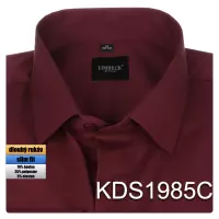 vínová jednobarevná košile 