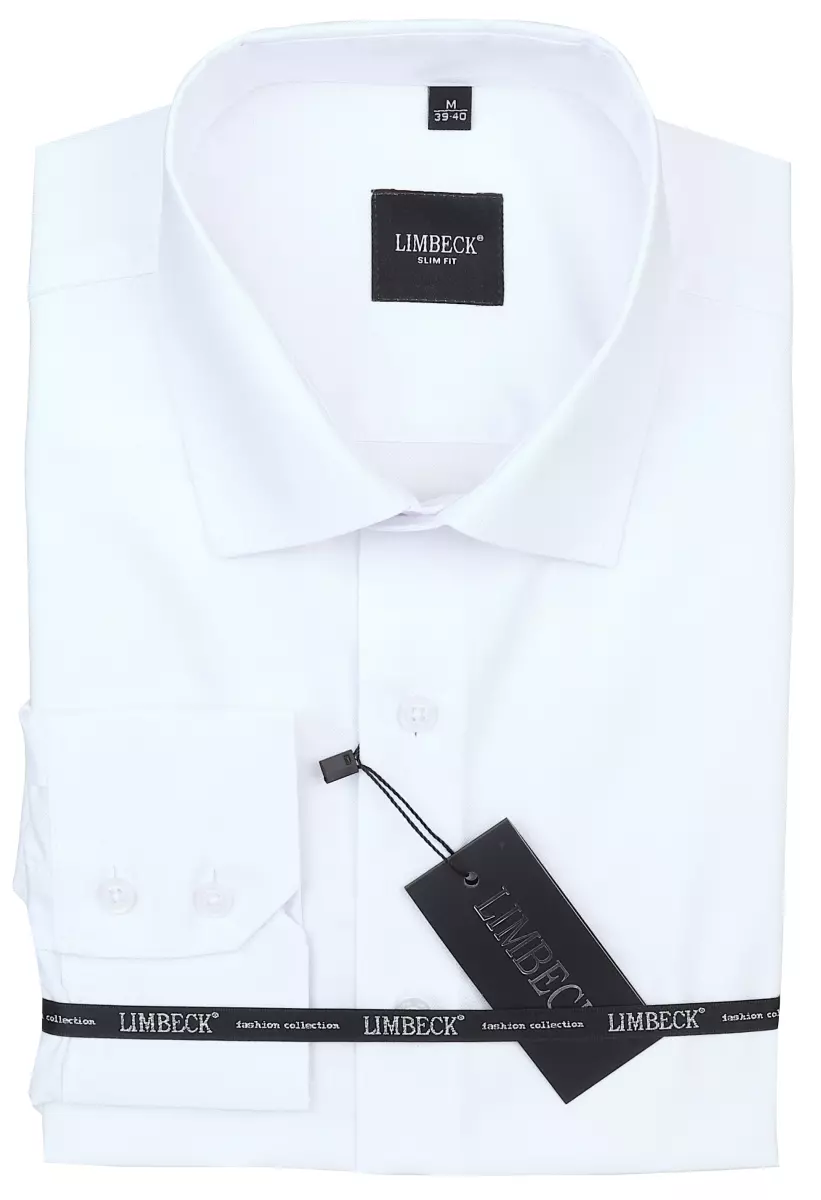 bílá jednobarevná košile