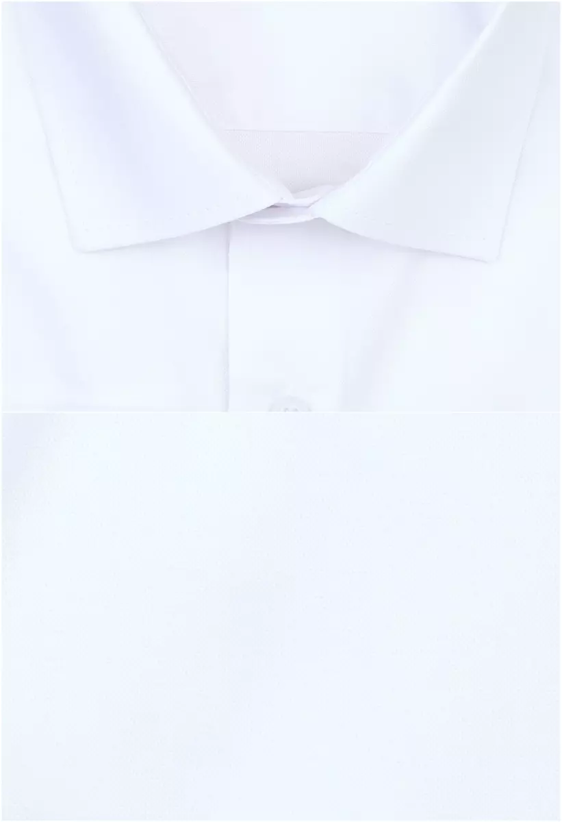 bílá jednobarevná košile