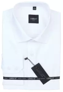 bílá jednobarevná košile