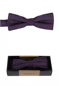 modrofialový motýlek se vzorem