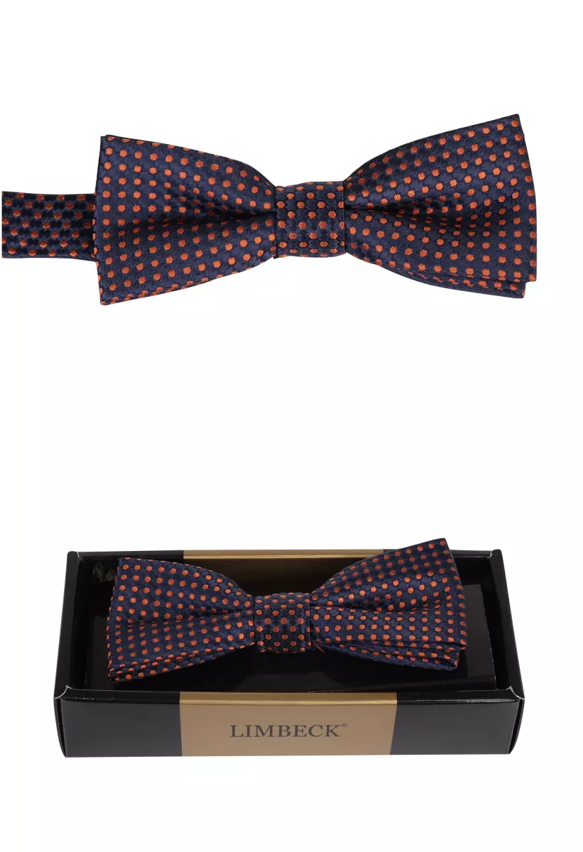 tmavě modrý motýlek s pěkným oranžovým  vzorem