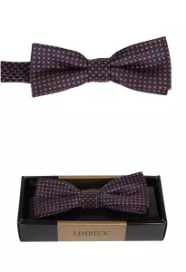 tmavě modrý motýlek s pěkným oranžovým  vzorem