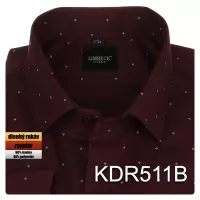 vínová košile s decentním vzorem