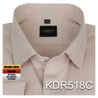 světle hnědá jednobarevná košile 
