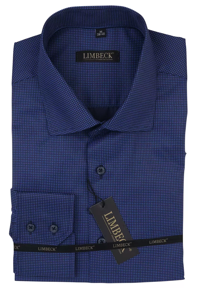 tmavě modrá vzorovaná košile