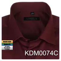 vínová jednobarevná košile 
