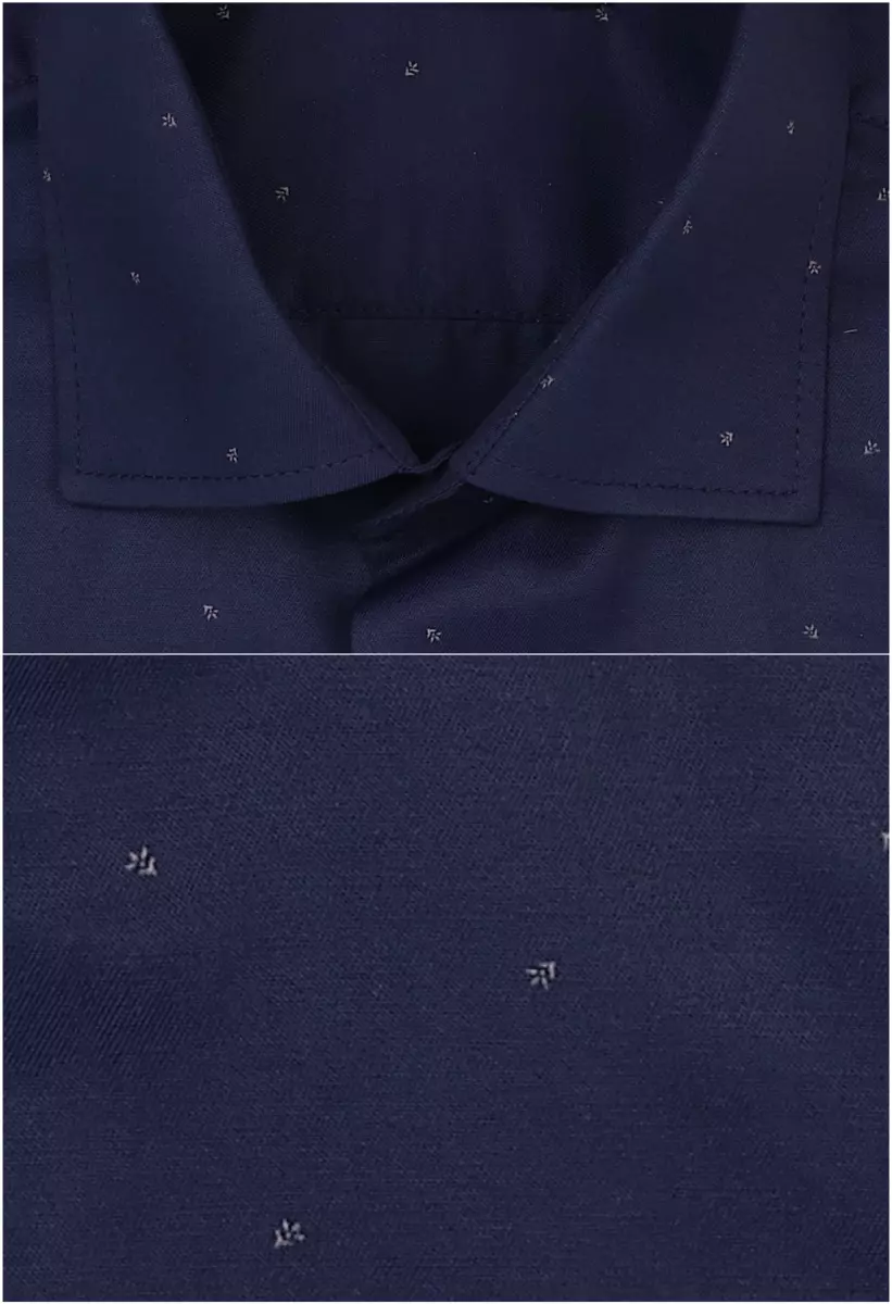 tmavě modrá košile s decentním vzorem