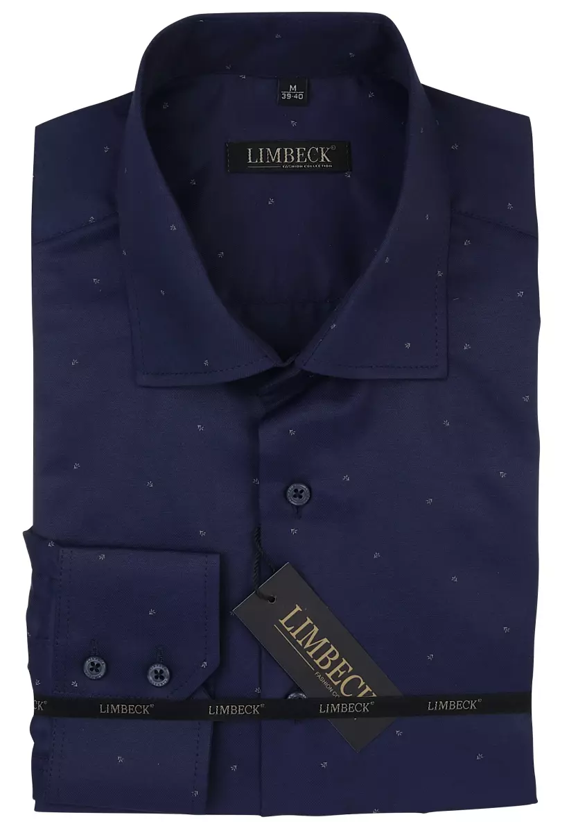 tmavě modrá košile s decentním vzorem