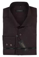 tmavě hnědá košile s decentním vzorem