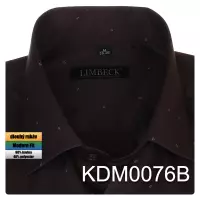 tmavě hnědá košile s decentním vzorem