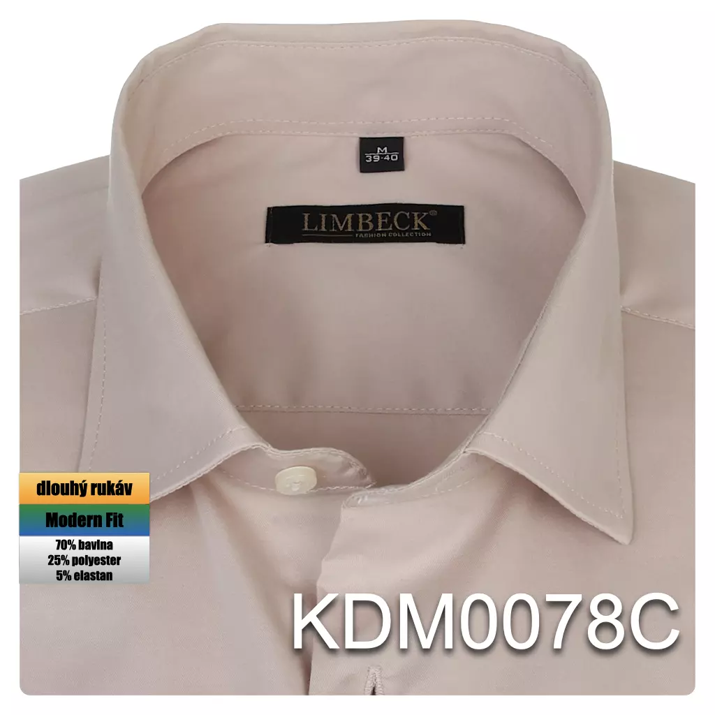 světle hnědá jednobarevná košile 