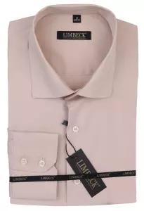 světle hnědá jednobarevná košile 