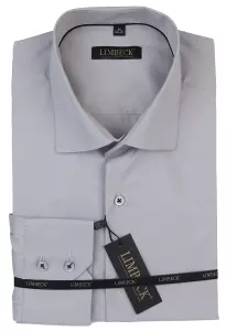 světle šedá jednobarevná košile 