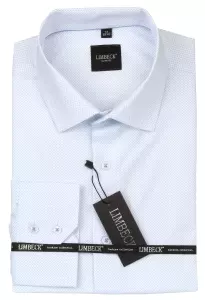 bílá košile s jemným vzorem