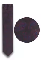 vínovočerná kravata s krásným výrazným vzorem