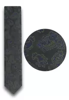 zelenočerná kravata s pěkným výrazným vzorem