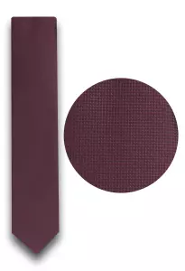 vínová kravata s texturou