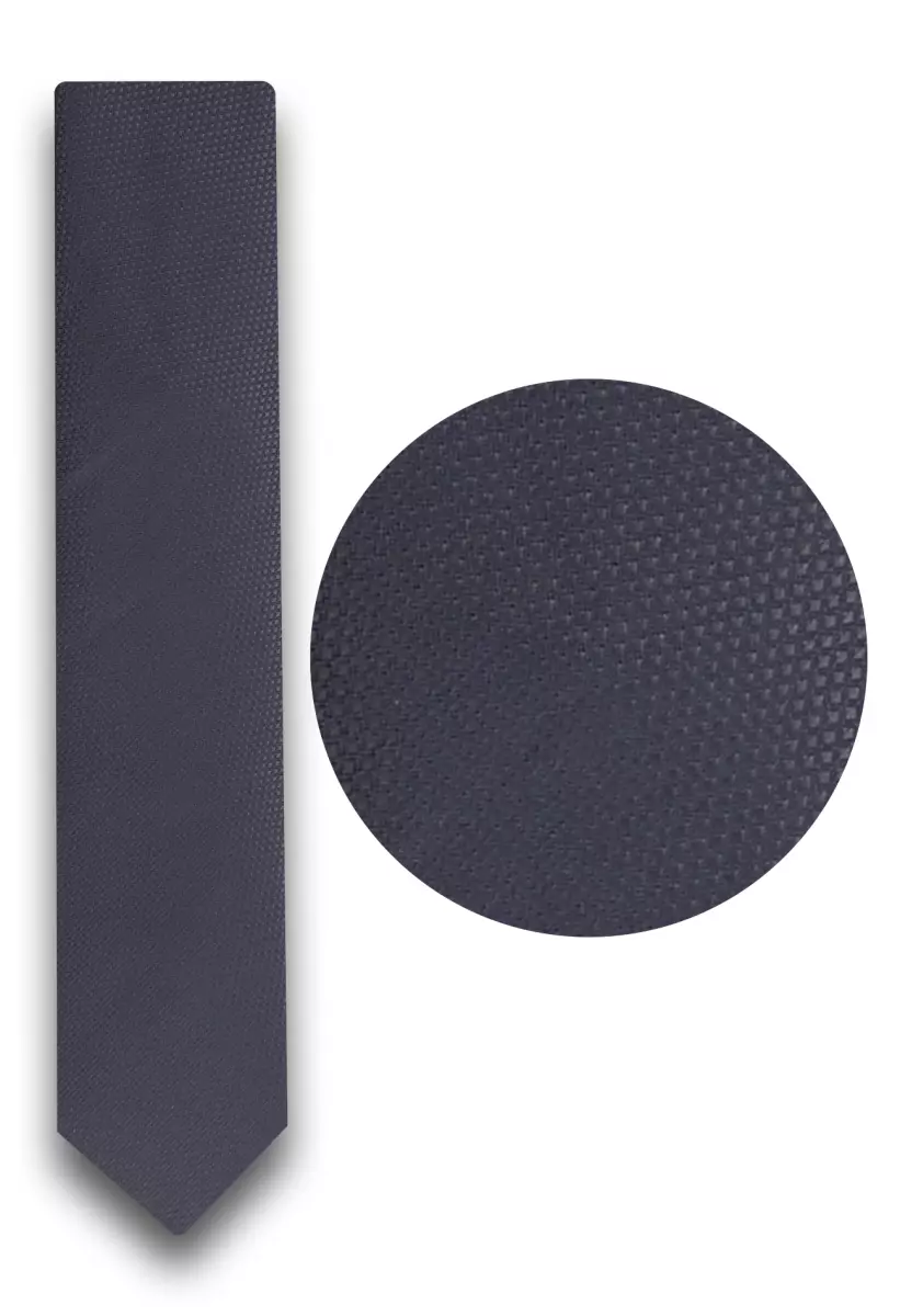šedoocelová kravata s texturou