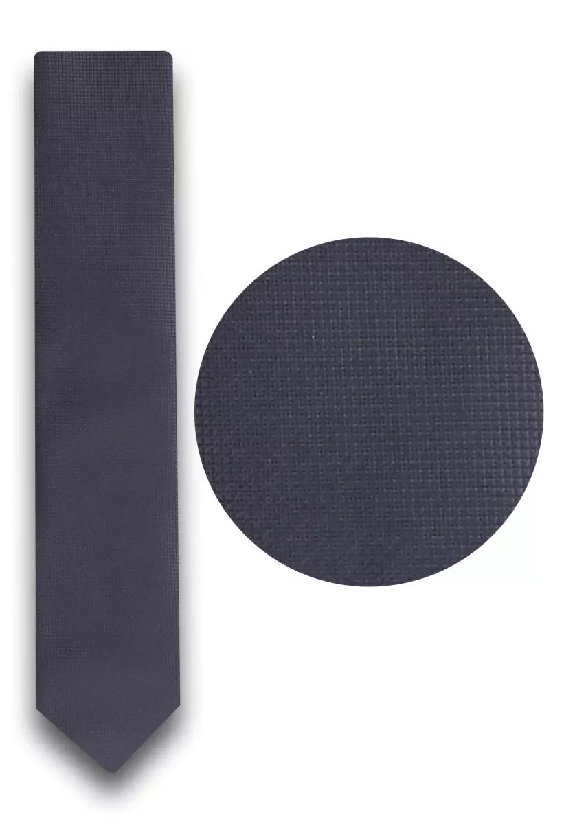 tmavě šedá kravata s texturou