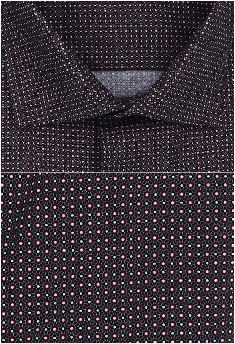 černošedá košile s pěkným vzorem