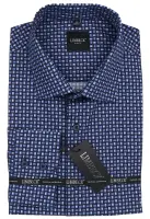 tmavě modrá košile s pěkným vzorem