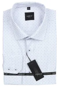 bílá košile s pěkným vzorem