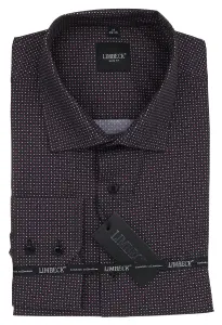 tmavě šedá košile s pěkným vzorem