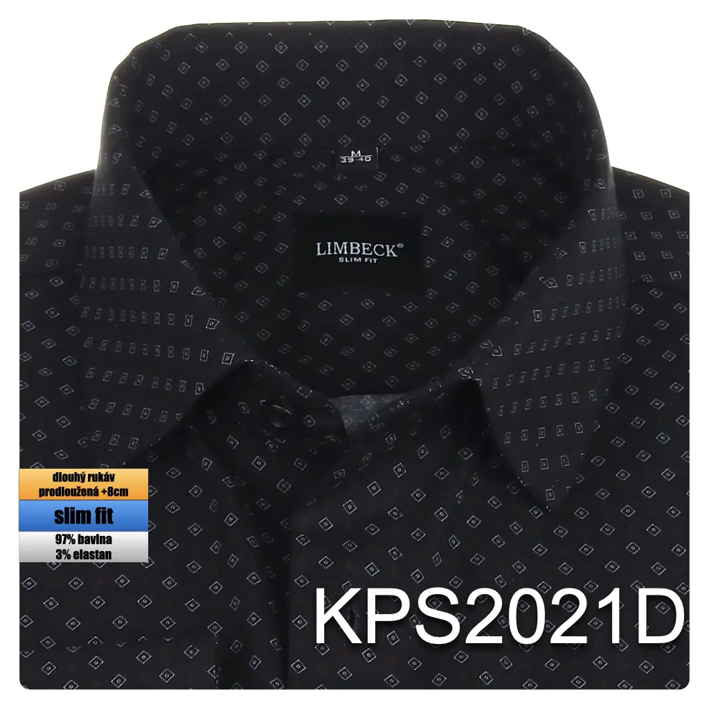 černá vzorovaná košile