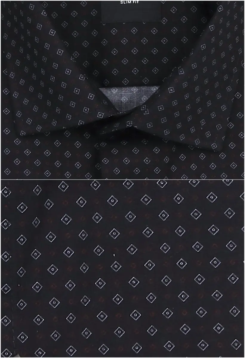 černá vzorovaná košile