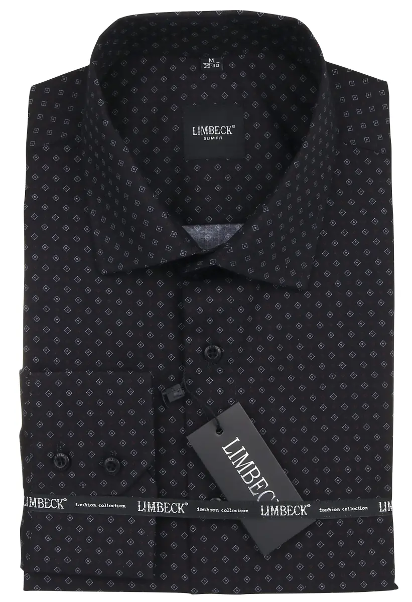 černá vzorovaná košile