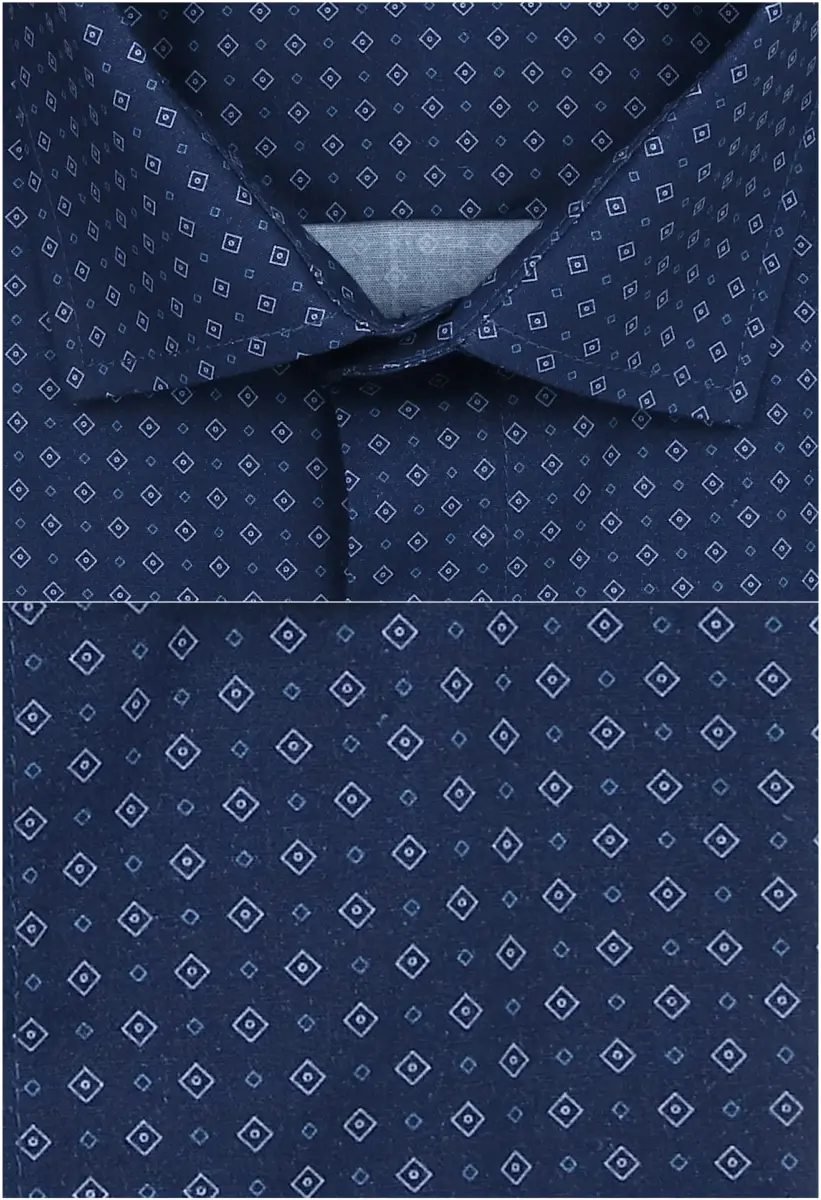 tmavě modrá košile s pěkným vzorem