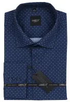 tmavě modrá košile s pěkným vzorem