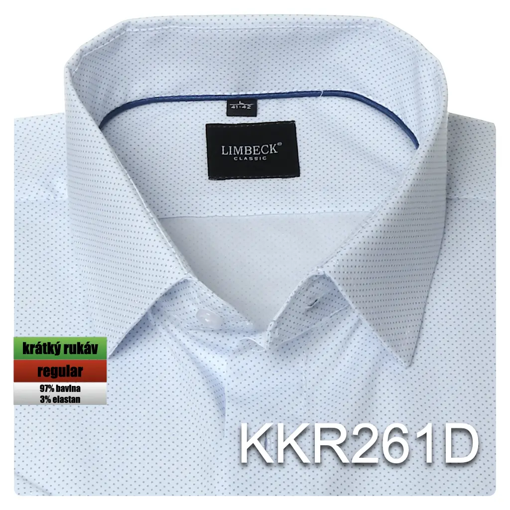 bílá košile s pěkným jemným vzorem