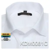 bílá jednobarevná košile z pružného materiálu
