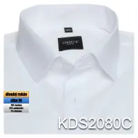 bílá jednobarevná košile