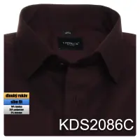 vínová jednobarevná košile 