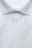 bílá jednobarevná košile z pružného materiálu