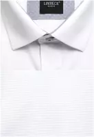 bílá košile šedá v límci