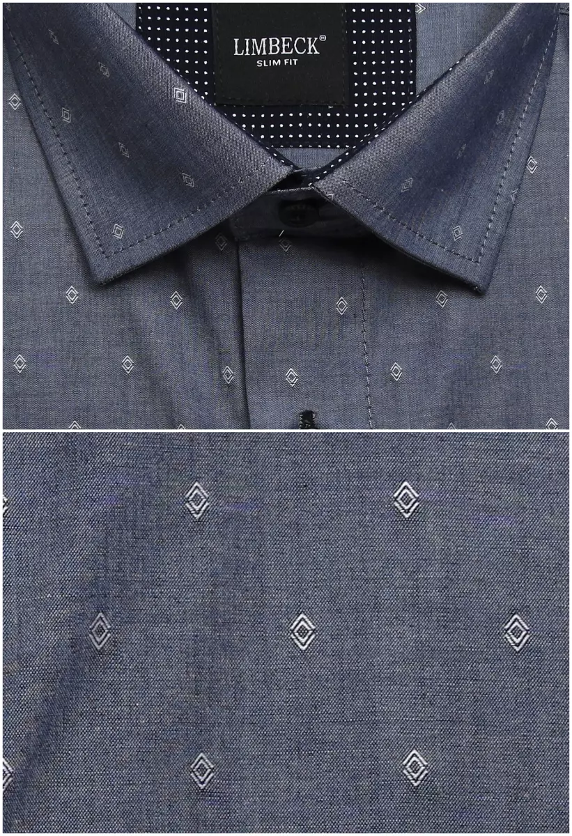 šedo-modrá luxusní košile 