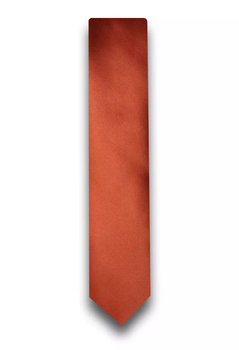 kravata jednobarevná oranžová