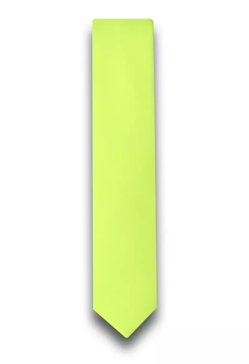 kravata jednobarevná žlutá reflexní 