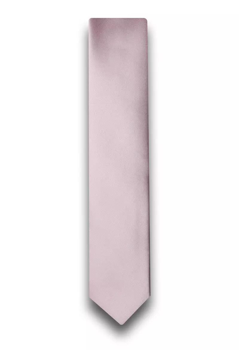 kravata jednobarevná světle růžová