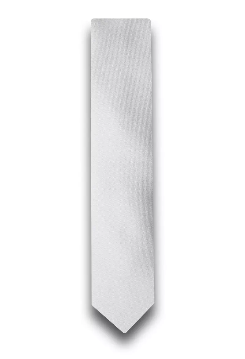 kravata jednobarevná bílá 