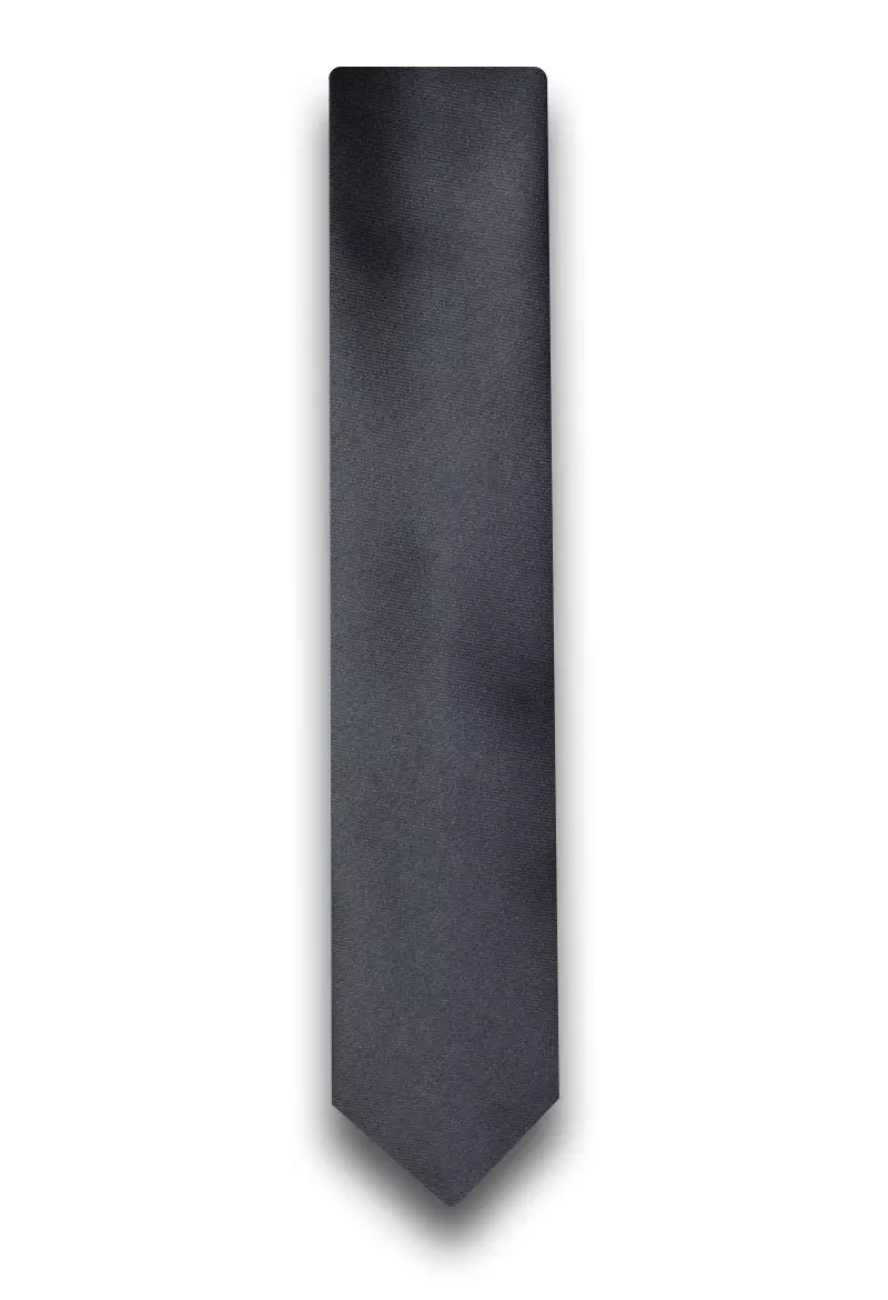 kravata jednobarevná tmavě šedá