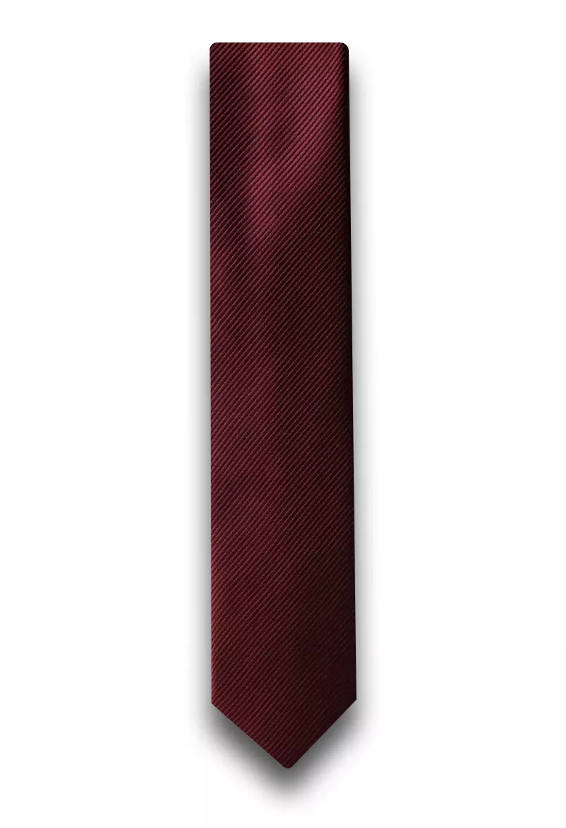 kravata jednobarevná vínová