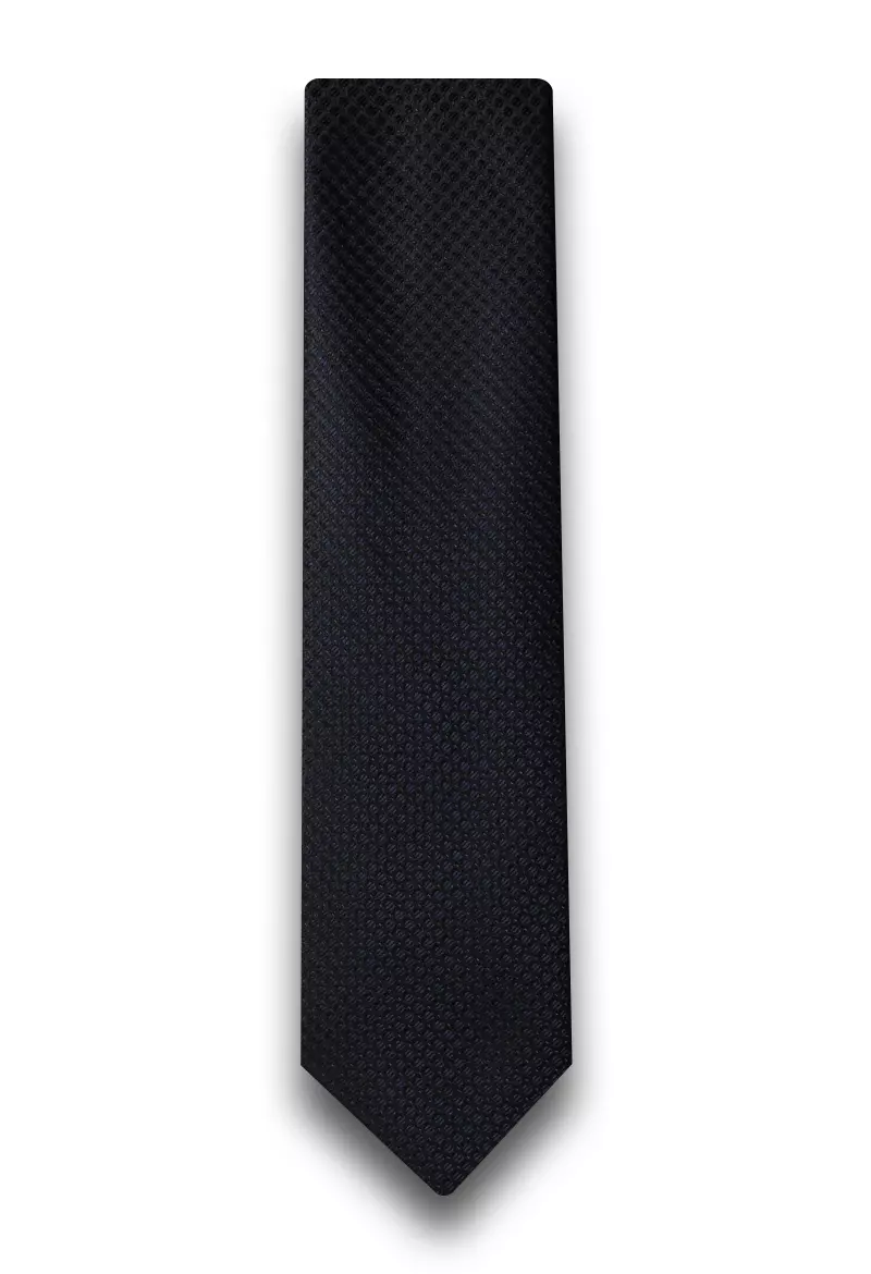 kravata černá se vzorem 
