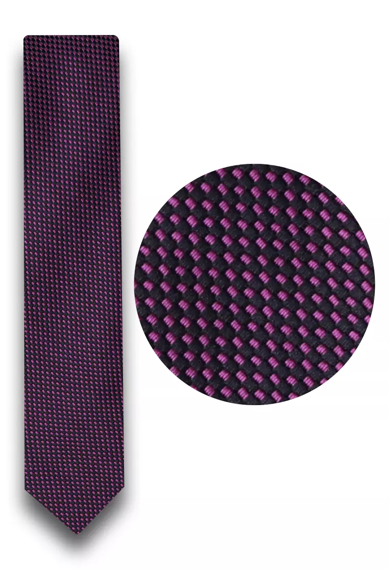 kravata fialová se vzorem 